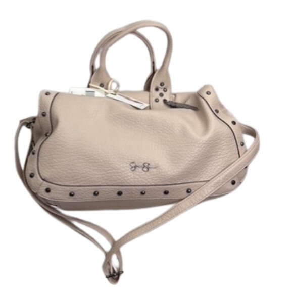Jessica Simpson Women's Glenda Satchel/Shoulder Handbag Sandstone Blush NWT $118 - Picture 3 of 13